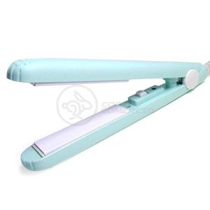 Mini Chapinha Prancha Portátil 17Cm Bivolt Profissional Azul