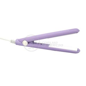 Mini Chapinha Prancha Portátil 17Cm Bivolt Profissional Roxo