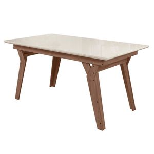 Mesa Para Sala De Jantar Dubai 1,56 X 0,84 Amêndoa