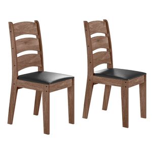 Conjunto Com 02 Cadeiras De Jantar Mali Amêndoa 11C