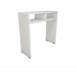 Mesa Para Manicure C/ Divisória 80X75 - Mdf-Branco