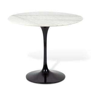 Mesa Saarinen Redonda Espírito Santo 90cm - Base Preta