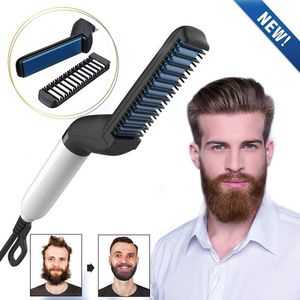Modelador De Barba Pente Alisador Chapinha Para Barba Bivolt