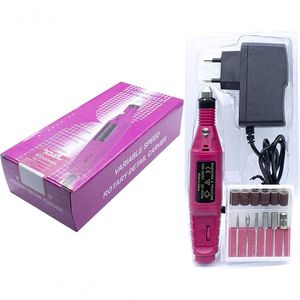 Lixadeira Unha Lixa Elétrica Profissional Motor Com 6 Brocas Bivolt