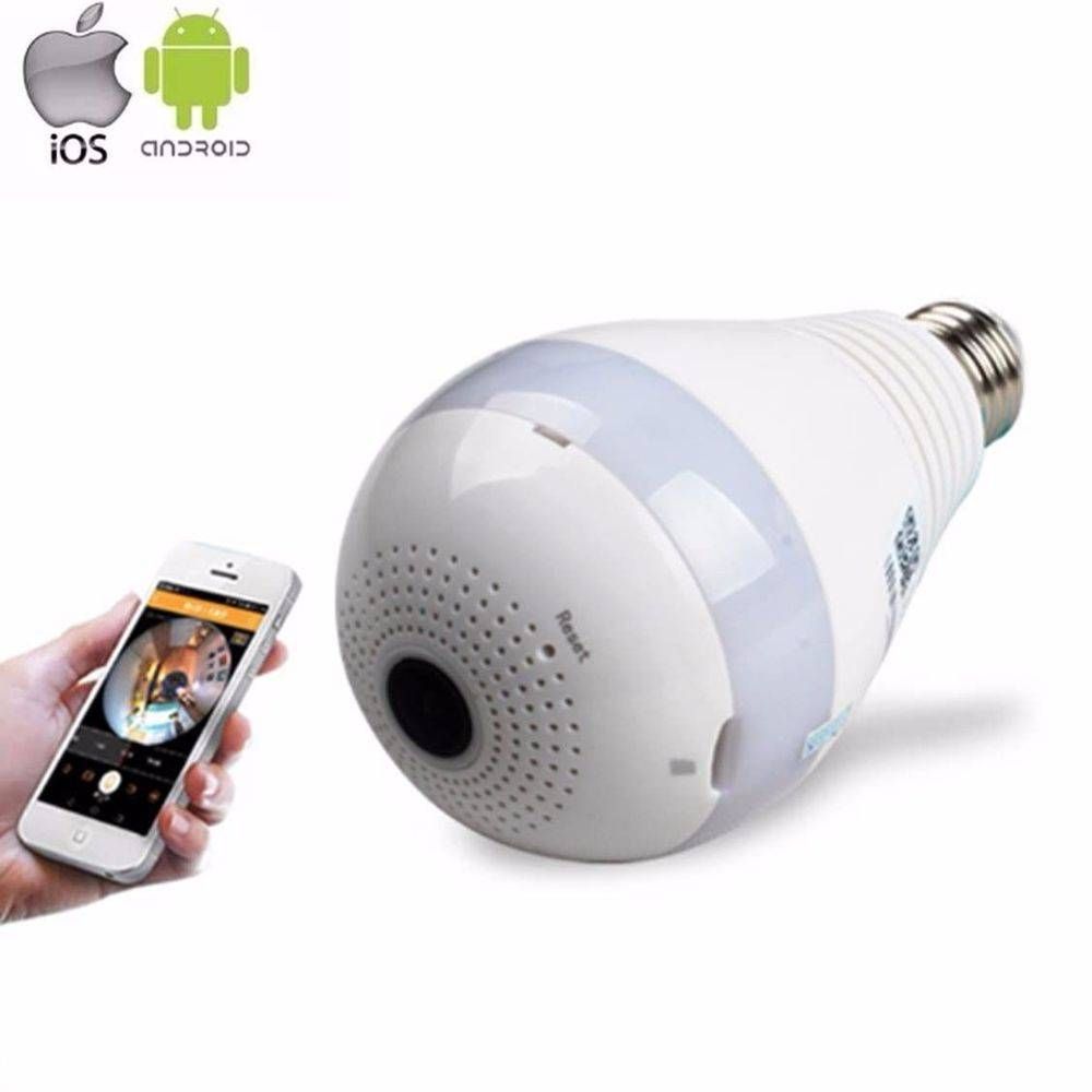 Câmera Lâmpada 2022 Câmera Espiã de Segurança WiFi, 1080P Câmera