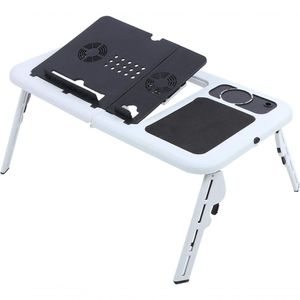 Mesa Notebook Com 2 Coolers Usb Dobrável Cama Sofa E-Table