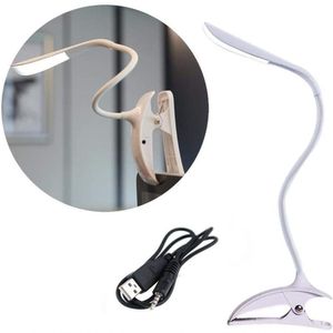 Abajur Led Touch Luminária De Mesa Clip Dimerizável Compacta Garra