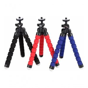 Suporte Para Celular - Mini Tripé Flexível Articulado 24cm - Azul