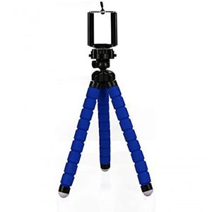 Mini Tripé Flexível Para Celular 24cm - Azul