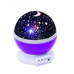 Luminária Projetor Céu Estrela 360º Abajur Star Master Roxo
