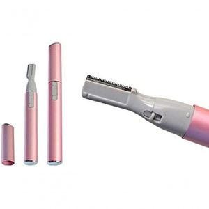 Mini Depilador Elétrico Aparador De Buço Sobrancelha Barba Caneta Rosa