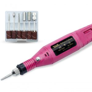 Lixa Elétrica Portátil Bivolt Unhas Acrigel Gel Fibras Porcelana