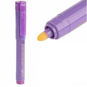 Caneta Detectora De Nota Falsa Led Uv Identificador Detector De Cheque Selo Ultravioleta