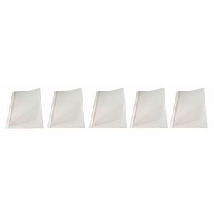 Kit 5 Capas Encadernação Térmica Até 250 Folhas A4 Branca
