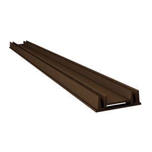 Grelha Invisível Rebaixada Oculta Caixilho Marrom 100x8cm