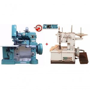 Colarete + Overlock Semi Industriais De 2 Agulhas 220v