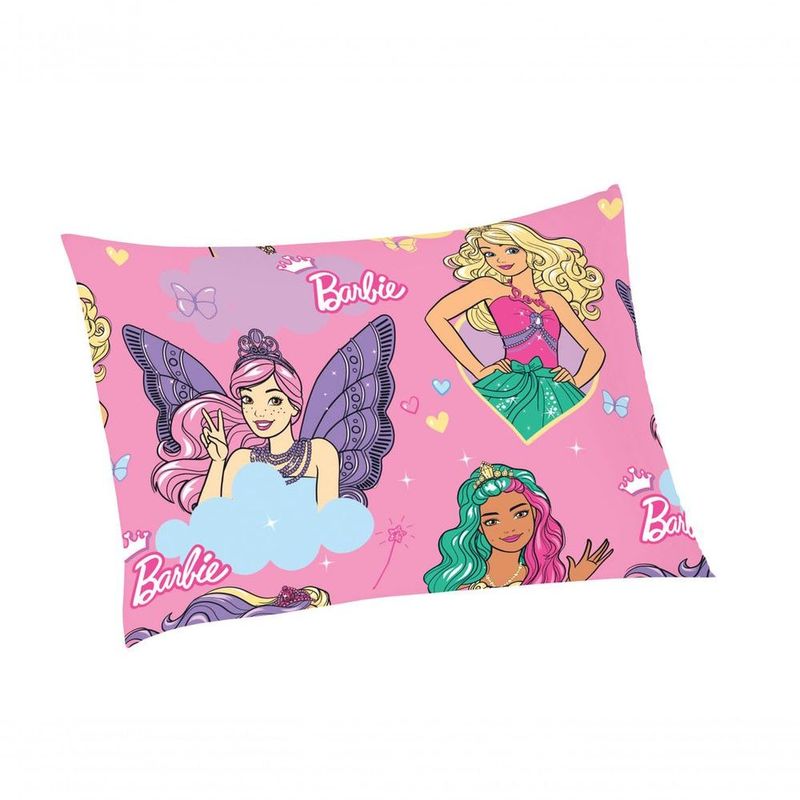 Jogo de Cama Solteiro Lepper Barbie Sereia 2 Peças Rosa - Compre