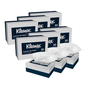 Lenço De Papel Kleenex Interfolhado F/dupla 50 Lenços 6 Un