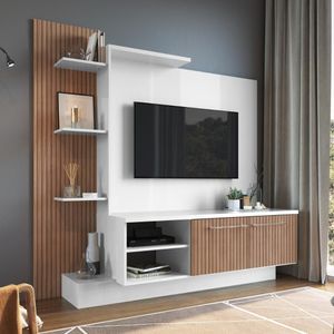 Estante Home Para Tv Até 55? Es110 Decibal Branco Milano