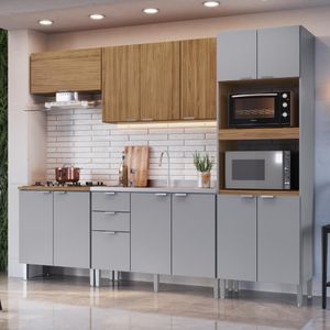 Cozinha Completa 13Pts 2GVTs c/Armário Griseo Naturalle