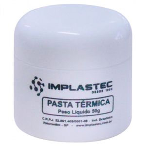 Pasta Termica Implastec A Base De Silicone Pote 50G