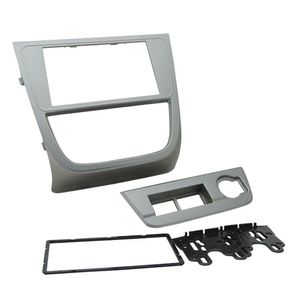 Moldura Fiamon 2 Din Vw Gol G5/Saveiro/Voyage Prata