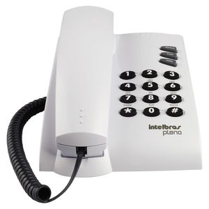 Telefone Com Fio Intelbras Pleno Com Chave Cinza Artico
