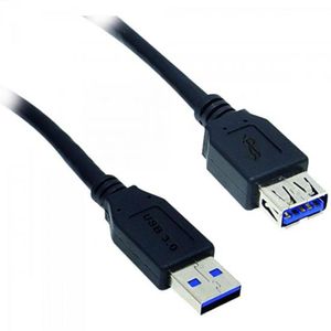 Cabo De Dados Usb 3.0 A Macho X Usb 3.0 A Femea 1,8M Cbus0012 Preto Storm