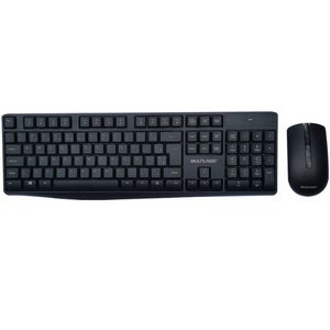Kit Teclado E Mouse Sem Fio 2.4Ghz Multimidia Usb Com Pilhas Tc270