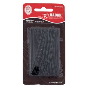 Grampo Cabelo Cartela Nº7 Preto - Radar