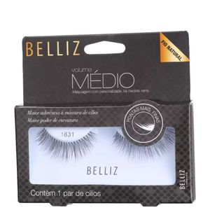 Cílios Postiços Fio Natural Volume Médio 1831 - Belliz