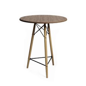 Mesa Eames Eiffel Bistrô De Madeira 60Cm Amêndoa