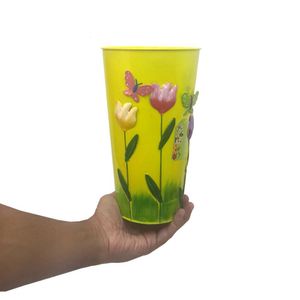Vaso Jardim Borboleta Flor De Ferro Amarelo (Sybo-G7)