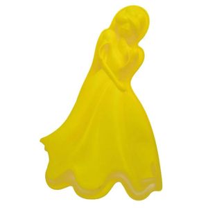 Forma De Silicone Para Doces Torta Pudim Amarela Kit3Uni