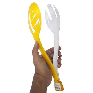 Pegador Para Salada Alimentos Cozinha Plastico Amarelo