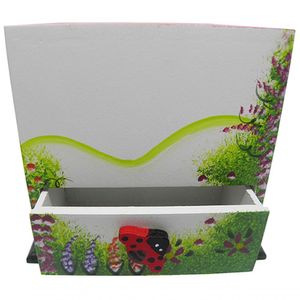 Porta Joias Organizador De Bijuterias Mulher Branco Com Rosa