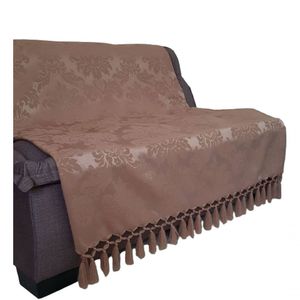 Capa Manta Sofá Sala Xalé Rosê Gold Jacquard 1,80x2,80