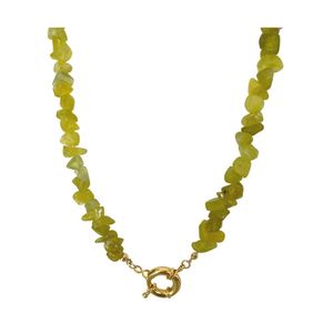 Conjunto De ágata Verde Limão