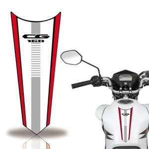 Adesivo Faixa Gravata Tanque Moto Cg 160 125 Titan Fan 160 Branco Vermelho