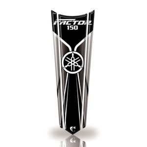 Adesivo Gravata Tanque Moto Resinado Factor 150 Branco