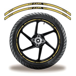 Friso De Roda Adesivo Refletivo Moto Honda Cbr Dourado Cor Dourado