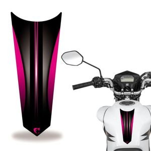Adesivo Faixa Gravata Tanque Moto Listra Rosa