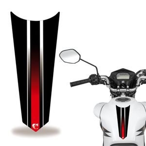 Adesivo Faixa Gravata Tanque Moto Listra Vermelho
