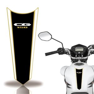 Adesivo Faixa Gravata Tanque Moto Cg 160 150 Titan Fan 150 Preto Listra Dourado