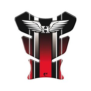 Adesivo Protetor De Tanque Moto Honda Asa Vermelho
