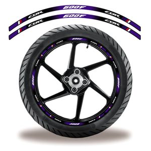Friso De Roda Adesivo Refletivo Honda Cbr 600F Azul E Branco Azul