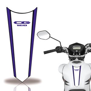 Adesivo Faixa Gravata Tanque Moto Cg 160 150 Titan Fan 160 Branco Azul