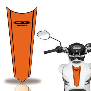 Adesivo Faixa Gravata Tanque Moto Cg 160 125 Titan Fan 160 Laranja
