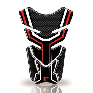 Protetor De Tanque Adesivo Carbono Moto Honda, Yamaha E Suzuki Vermelho E Preto