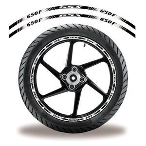 Friso De Roda Adesivo Refletivo Moto Honda Cb 650 Preto Preto
